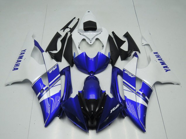 Weiß Blau Schwarz OEM Stil 2008-2016 Yamaha YZF R6 Motorrad Verkleidung