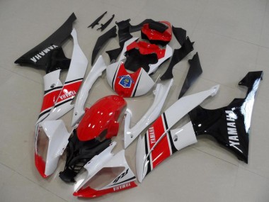 Weiß Rot Glänzendes Schwarz 2008-2016 Yamaha YZF R6 Motorrad Verkleidung