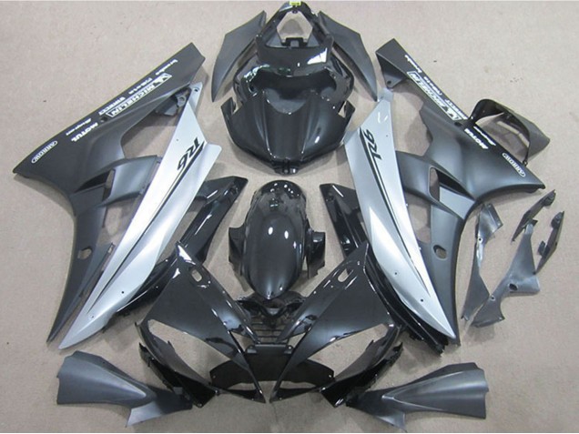 Glänzendes Schwarz Matt Schwarz Silber 2006-2007 Yamaha YZF R6 Motorrad Verkleidung
