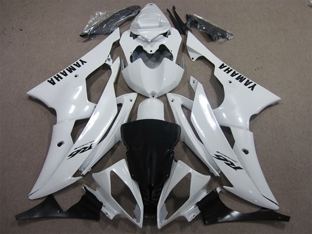 Weiß Schwarz Aufkleber 2008-2016 Yamaha YZF R6 Motorrad Verkleidung
