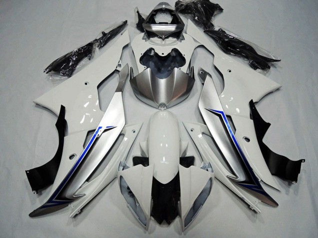Weiß Blau Schwarz 2008-2016 Yamaha YZF R6 Motorrad Verkleidung Kit