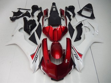 Weiß Rot Schwarz 2015-2019 Yamaha YZF R1 Motorrad Verkleidung