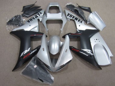 Silber Matt Schwarz 2002-2003 Yamaha YZF R1 Motorrad Verkleidung Kit