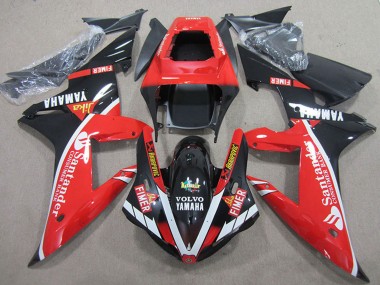 Rot Weiß Glänzendes Schwarz Santunder 2004-2006 Yamaha YZF R1 Motorrad Verkleidung