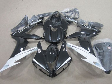 Glänzendes Schwarz Weiß 2004-2006 Yamaha YZF R1 Motorrad Verkleidung