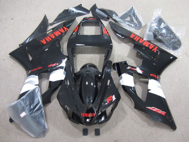 Glänzendes Schwarz Weiß Rot 2009-2011 Yamaha YZF R1 Motorrad Verkleidung