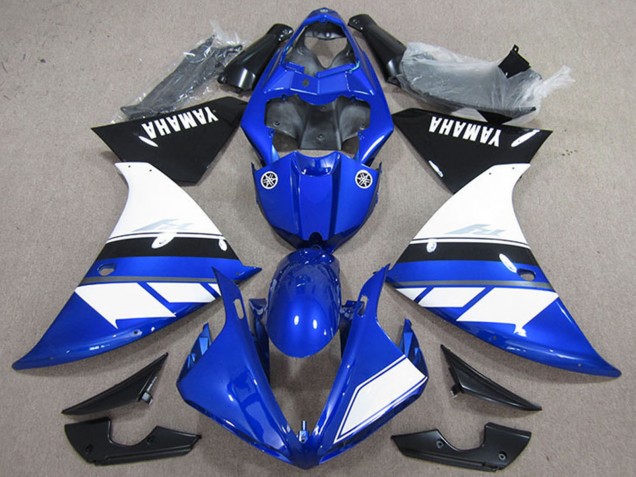 Blau Weiß Schwarz 2009-2011 Yamaha YZF R1 Motorrad Verkleidung