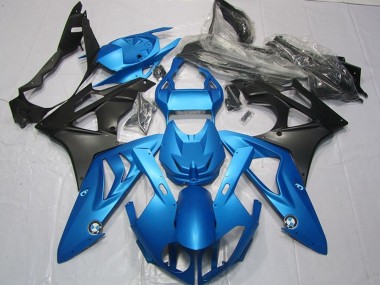 Blau Matt Schwarz 2009-2014 BMW S1000RR Motorrad Verkleidungen Kit