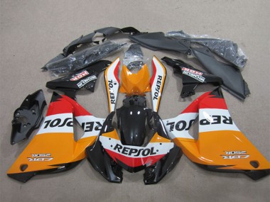 Orange Weiß Rot Glänzendes Schwarz Repsol 2011-2016 Honda CBR125R Motorrad Verkleidung