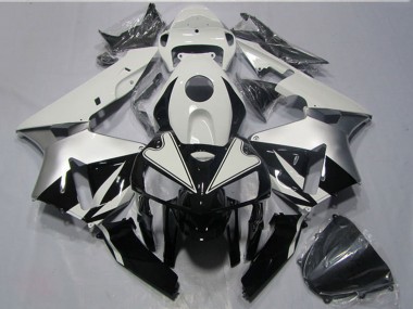 Weiß Schwarz 2005-2006 Honda CBR600RR Motorrad Verkleidungen Kit