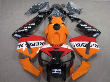 Orange Weiß Rot Glänzendes Schwarz Repsol 2005-2006 Honda CBR600RR Motorrad Verkleidungen Kit