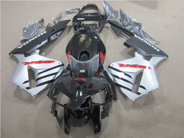 Glänzendes Schwarz Silber Rot 2005-2006 Honda CBR600RR Motorrad Verkleidung