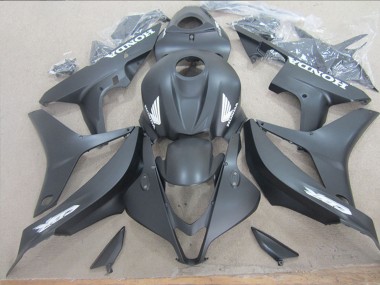 Matt Schwarz Weiß Aufkleber 2007-2008 Honda CBR600RR Motorrad Verkleidung