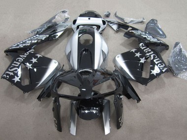 Silber Glänzendes Schwarz SevenStars 2007-2008 Honda CBR600RR Motorrad Verkleidung