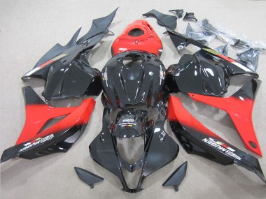 Rot Glänzendes Schwarz 2009-2012 Honda CBR600RR Motorrad Verkleidung