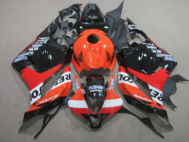Orange Weiß Rot Glänzendes Schwarz Repsol 2009-2012 Honda CBR600RR Komplette Abs Verkleidung