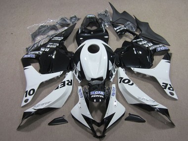 Weiß Glänzendes Schwarz Repsol 2009-2012 Honda CBR600RR Motorrad Verkleidung Kit