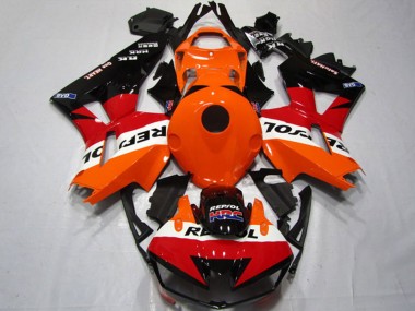 Orange Weiß Rot Glänzendes Schwarz Repsol 2013-2023 Honda CBR600RR Motorrad Verkleidungen Kit