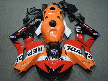 Orange Weiß Rot Glänzendes Schwarz Repsol HRC 2013-2023 Honda CBR600RR Motorrad Verkleidung