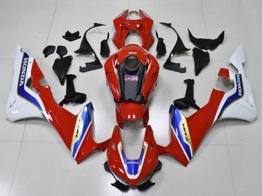 Weiß Rot Blau HRC 2017-2023 Honda CBR1000RR Motorrad Verkleidung