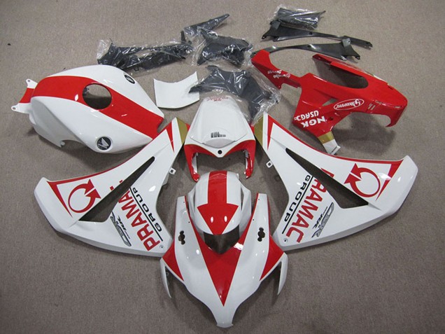 Weiß Rot Pramac 2008-2011 Honda CBR1000RR Motorrad Verkleidung