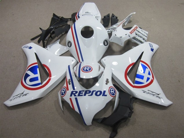 Weiß Rot Blau Repsol 2008-2011 Honda CBR1000RR Motorrad Verkleidung