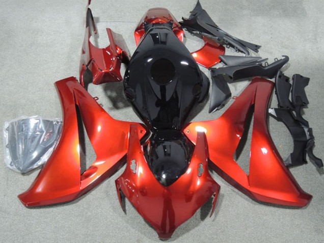Rot Glänzendes Schwarz 2008-2011 Honda CBR1000RR Motorrad Verkleidungen Kit