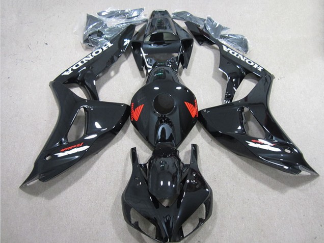 Glänzendes Schwarz Rot 2006-2007 Honda CBR1000RR Motorrad Verkleidung
