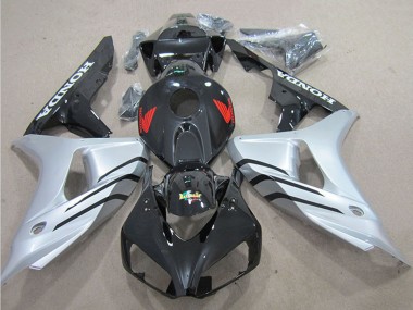 Silber Glänzendes Schwarz 2006-2007 Honda CBR1000RR Motorrad Verkleidung