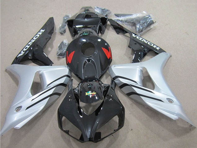 Silber Glänzendes Schwarz 2006-2007 Honda CBR1000RR Motorrad Verkleidung
