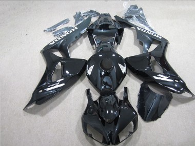 Glänzendes Schwarz Weiß Aufkleber 2006-2007 Honda CBR1000RR Motorrad Verkleidung