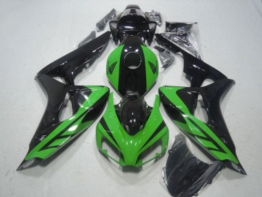 Grün Glänzendes Schwarz 2006-2007 Honda CBR1000RR Motorrad Verkleidung