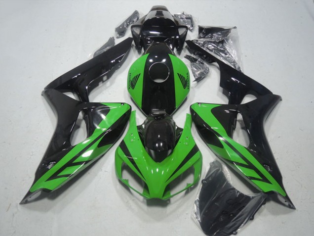 Grün Glänzendes Schwarz 2006-2007 Honda CBR1000RR Motorrad Verkleidung