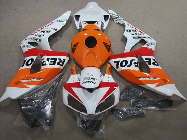 Weiß Orange Rot Schwarz Repsol 2006-2007 Honda CBR1000RR Motorrad Verkleidung