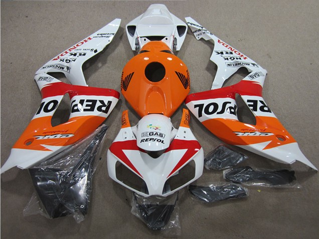 Weiß Orange Rot Schwarz Repsol 2006-2007 Honda CBR1000RR Motorrad Verkleidung