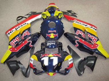 Gelb Blau Weiß Red Bull Repsol 11 2004-2005 Honda CBR1000RR Motorrad Verkleidung