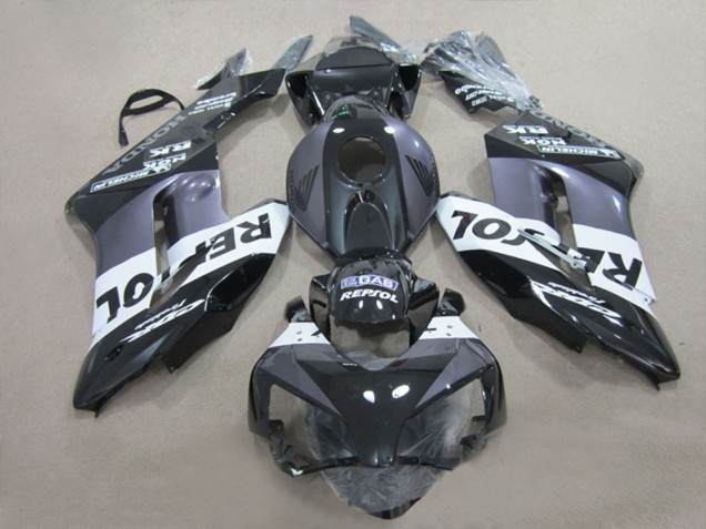 Glänzendes Schwarz Weiß Grau Repsol 2004-2005 Honda CBR1000RR Motorrad Verkleidung