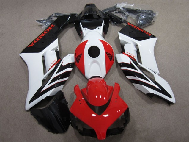Weiß Rot Glänzendes Schwarz 2004-2005 Honda CBR1000RR Motorrad Verkleidung