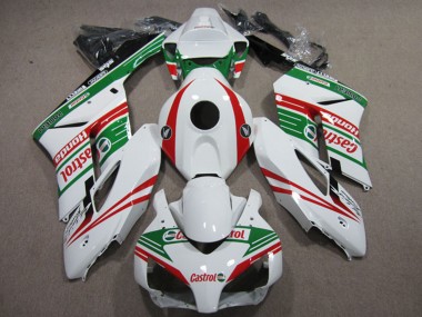Weiß Rot Grün Castrol 2004-2005 Honda CBR1000RR Motorrad Verkleidung
