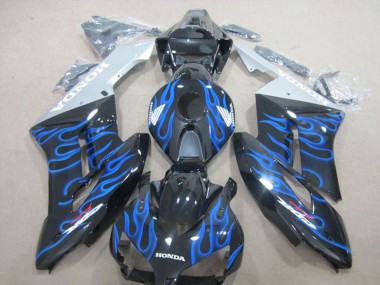 Glänzendes Schwarz Blau Flamme 2004-2005 Honda CBR1000RR Motorrad Verkleidung