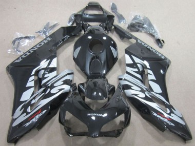 Glänzendes Schwarz Silber 2004-2005 Honda CBR1000RR Motorrad Verkleidung