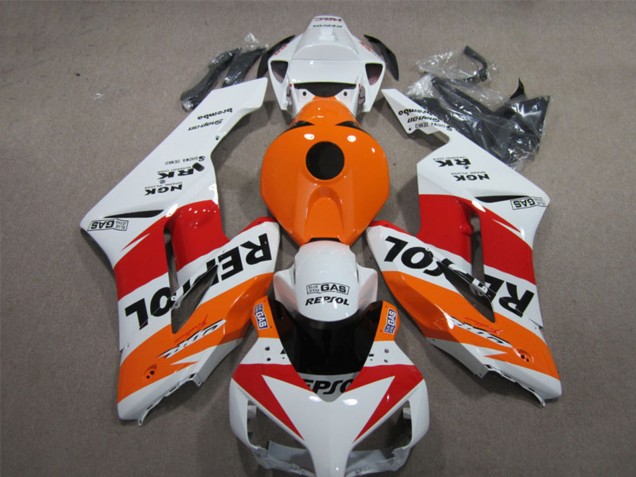 Weiß Orange Rot Schwarz Repsol 2004-2005 Honda CBR1000RR Motorrad Verkleidung