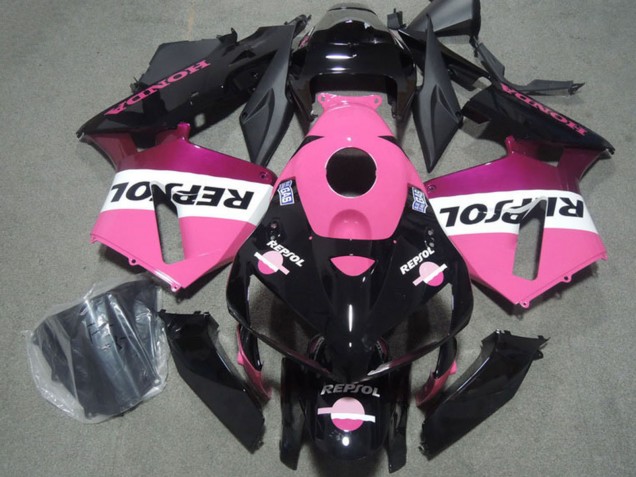 Rosa Weiß Glänzendes Schwarz Repsol 2004-2005 Honda CBR1000RR Motorrad Verkleidung