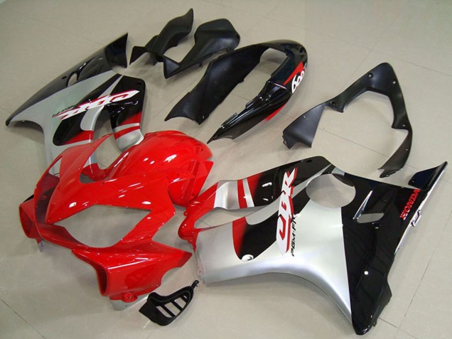 Silber Rot Glänzendes Schwarz 2004-2007 Honda CBR600 F4i Abs Motorrad Verkleidungen