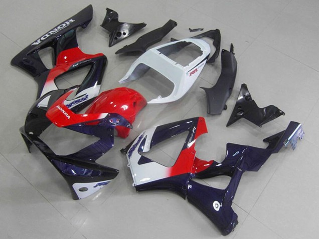 Weiß Rot Dunkel Blau 2000-2001 Honda CBR900RR 929 Motorrad Verkleidung