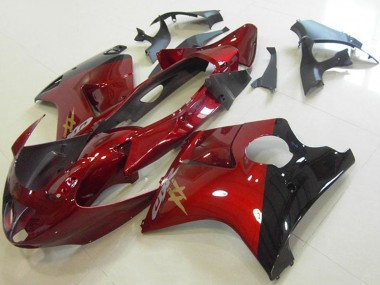 Bonbon Rot Glänzendes Schwarz 1996-2007 Honda CBR1100XX Blackbird Motorrad Verkleidung