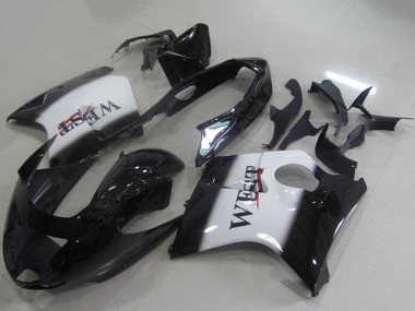 Glänzendes Schwarz Weiß West 1996-2007 Honda CBR1100XX Blackbird Abs Motorrad Verkleidungen