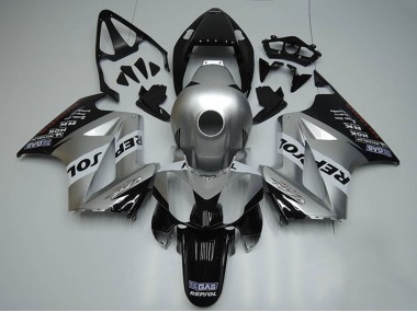 Silber Weiß Glänzendes Schwarz Repsol 2002-2013 Honda VFR 800 Motorrad Verkleidung
