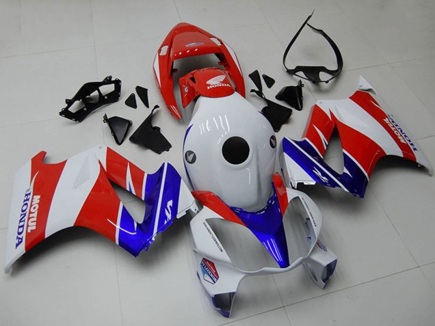 Weiß Rot Blau 2002-2013 Honda VFR 800 Motorrad Verkleidung