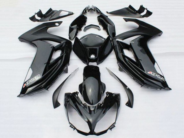 Glänzendes Schwarz mit Aufkleber 2012-2014 Kawasaki ER6F Motorrad Verkleidung